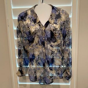 Free People High Low V-Neck Top